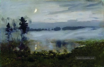 Landschaft Werke - Nebel über Wasser Isaac Levitan Flusslandschaft
